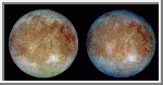 Natural and False Color Views of Europa
