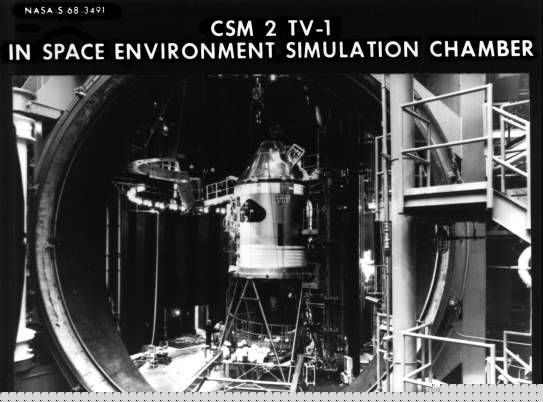 [CSM in space simulator chamber, MSC]