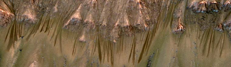 Water Flowing on Mars