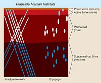 Plausible Martian Habitats