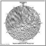 Tethys North Polar Map